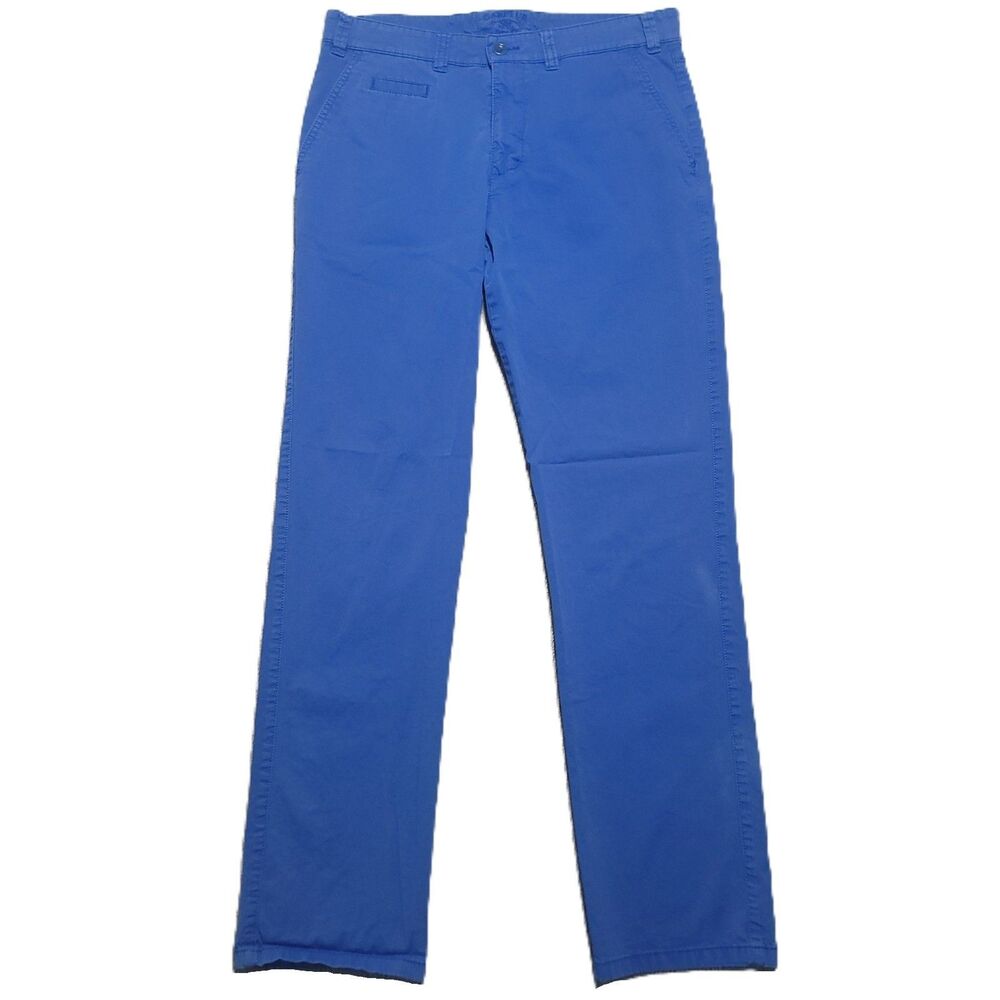 Atelier Gardeur German Vintage Chino Pants Mens Size 34x32 Stretch Blue